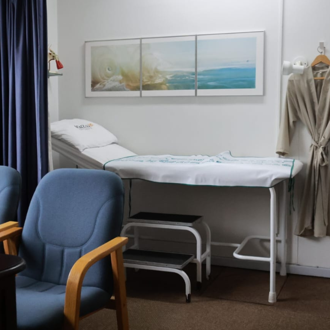 Modern consultation and procedure room at Die Huis-Artz George